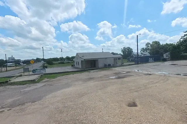 Dewarped 360 audit frame from parking boundary at 3:49 during the May 25, 2026 Sunken Gardens property walk.