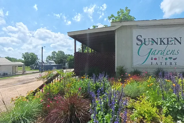 Dewarped 360 audit frame from parking boundary at 7:25 during the May 25, 2026 Sunken Gardens property walk.